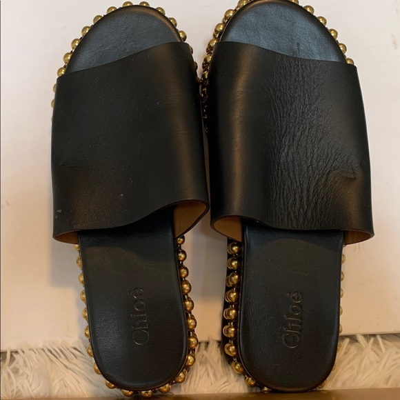 Chloe Studded Mules - Picture 3 of 7